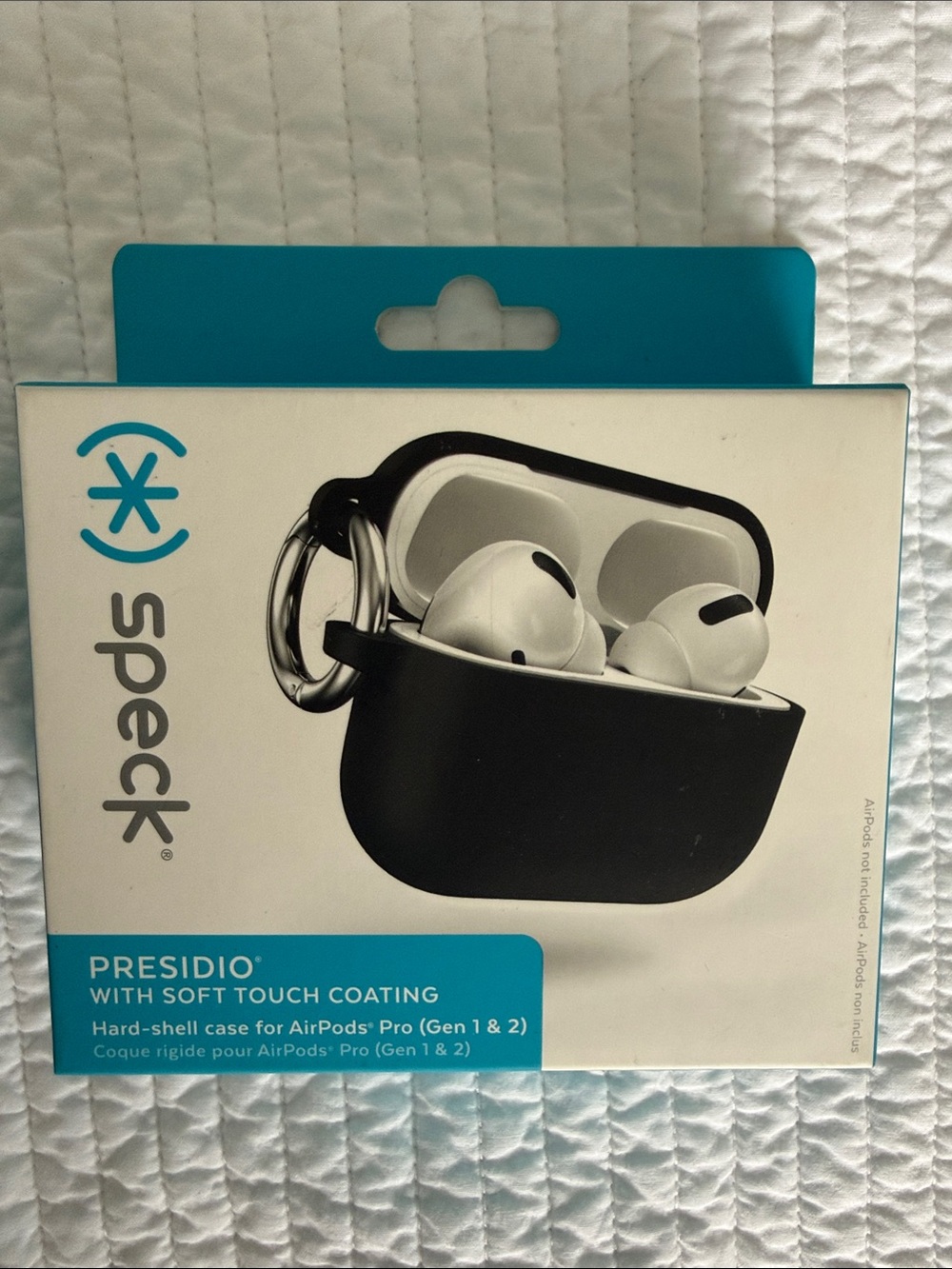 speck Presidio Soft-Touch Black AirPods Pro Case with Keyring